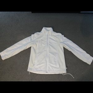 Women’s White Zip Up Fleece